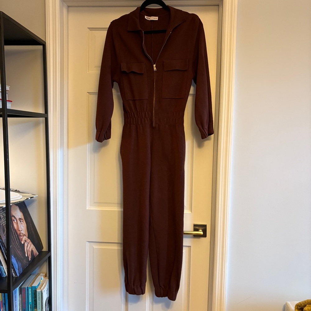 Zara Maroon Jumpsuit size small